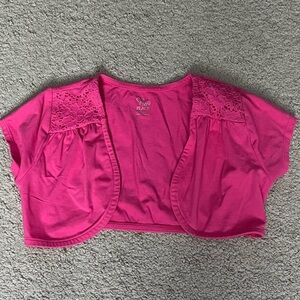 The Children's Place Girls Pink Shrug Size L/G 10/12